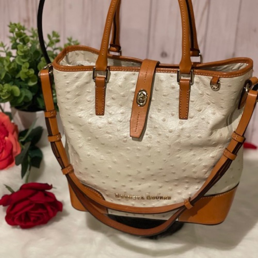 Dooney & Bourke Ostrich Embossed Medium Cayden Tote